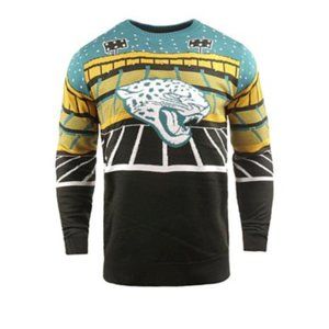 JACKSONVILLE JAGUARS NFL Men's Light Up Bluetooth Musical Ugly Sweater Sz M